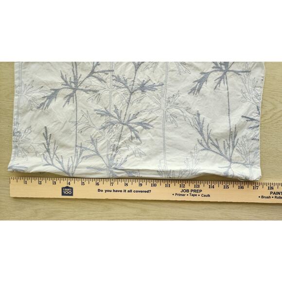 PILLOW COVERS-MARGARET MUIR-Light Ice Blue With Silver Blue Embroidery-Set of 2 - Picture 11 of 11